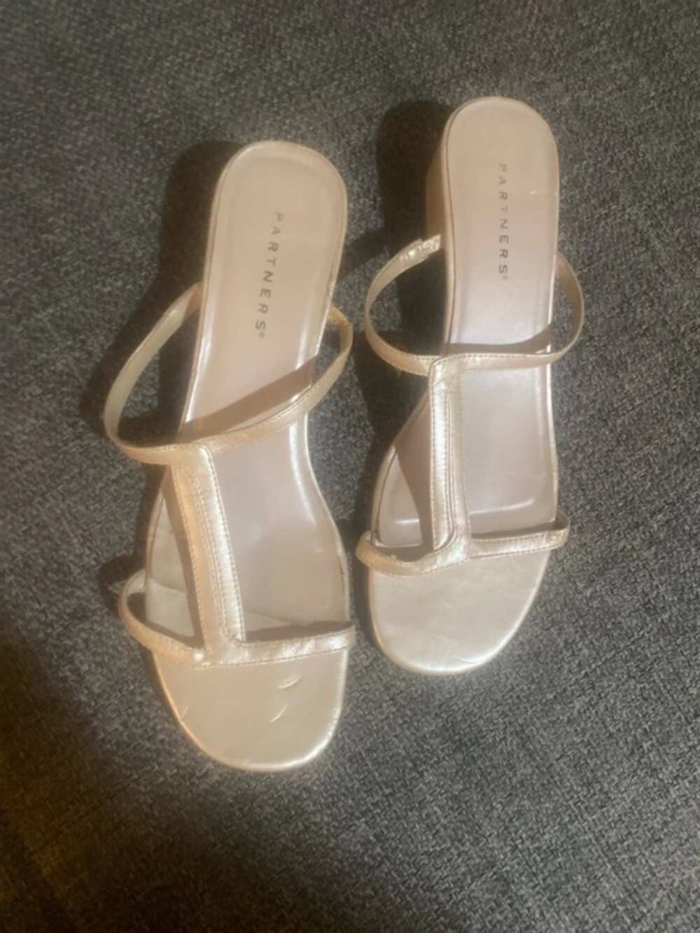 Size 10 light beige 1 inch heel sandal